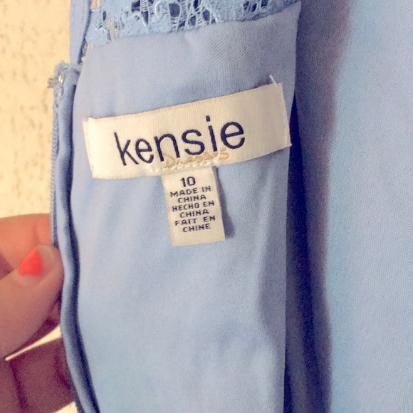 Kensie Blue Lace Sheath Dress - NWT -10 - Picture 5 of 8